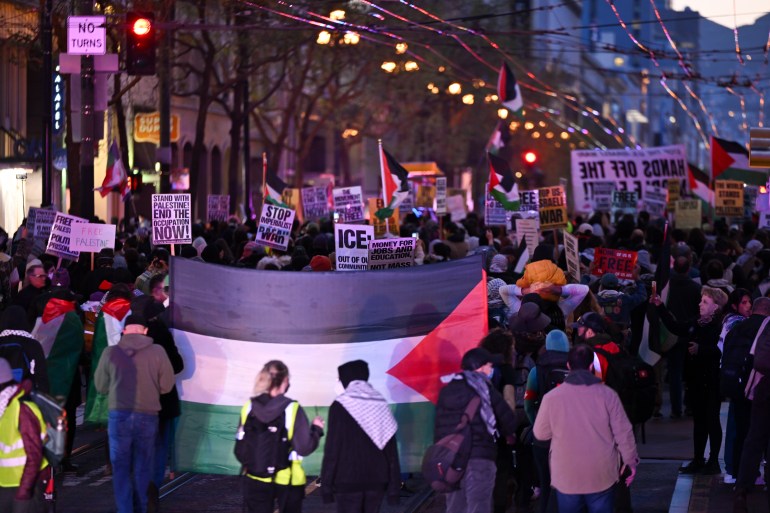 Thousands protest Israel in San Francisco