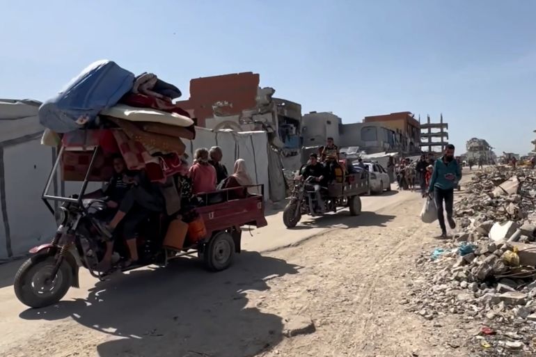 نزحت عائلات بأكملها من مدينة بيت لاهيا شمال قطاع غزة